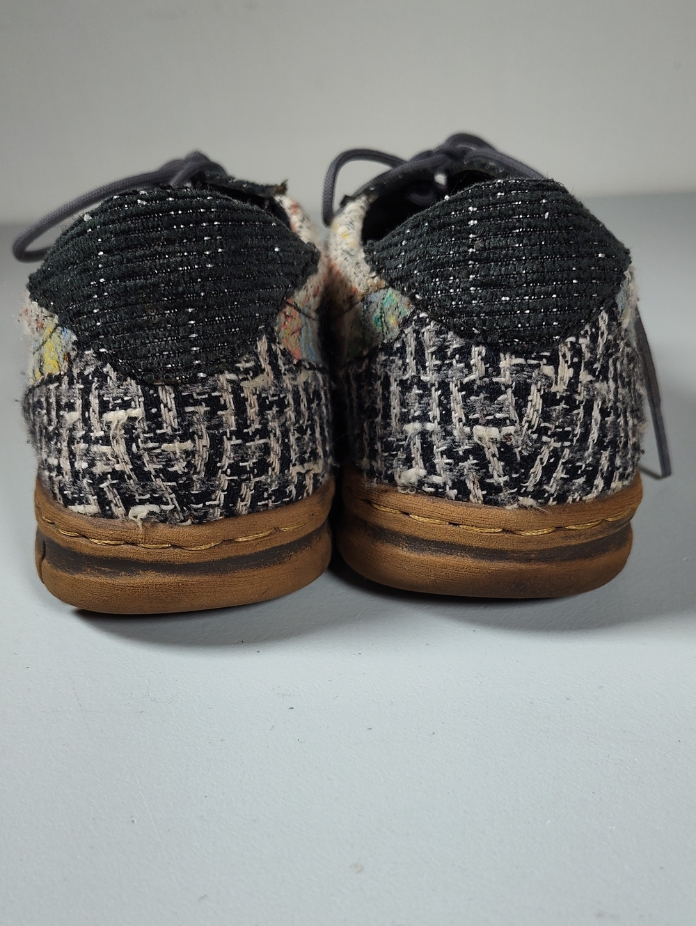 Born Taza Tapestry patchwork leather lace-up sneakers 9‎ - Picture 5 of 11